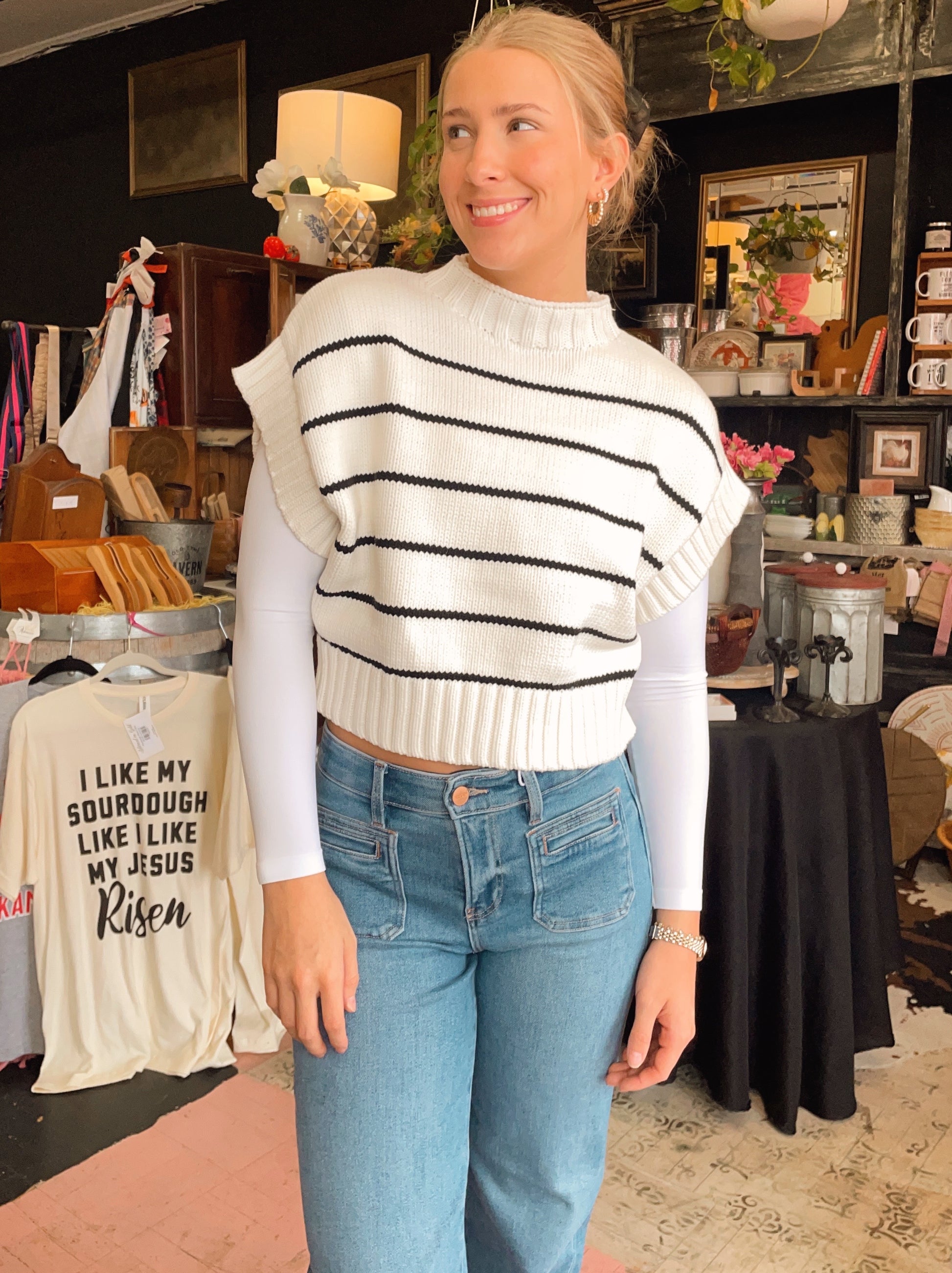Mocha Stripes Sweater