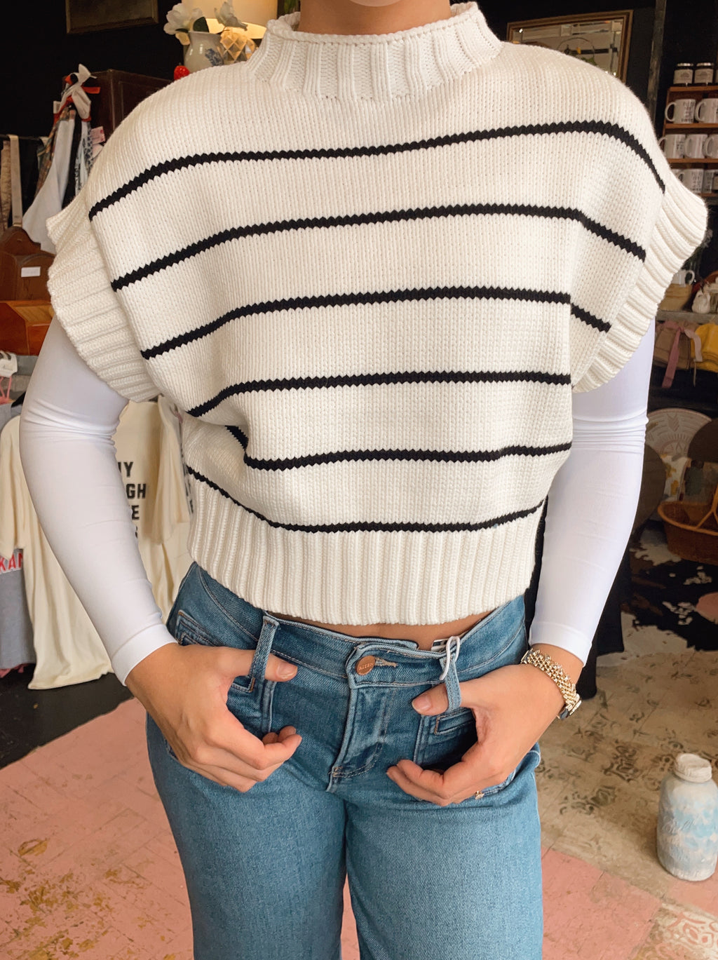 Mocha Stripes Sweater