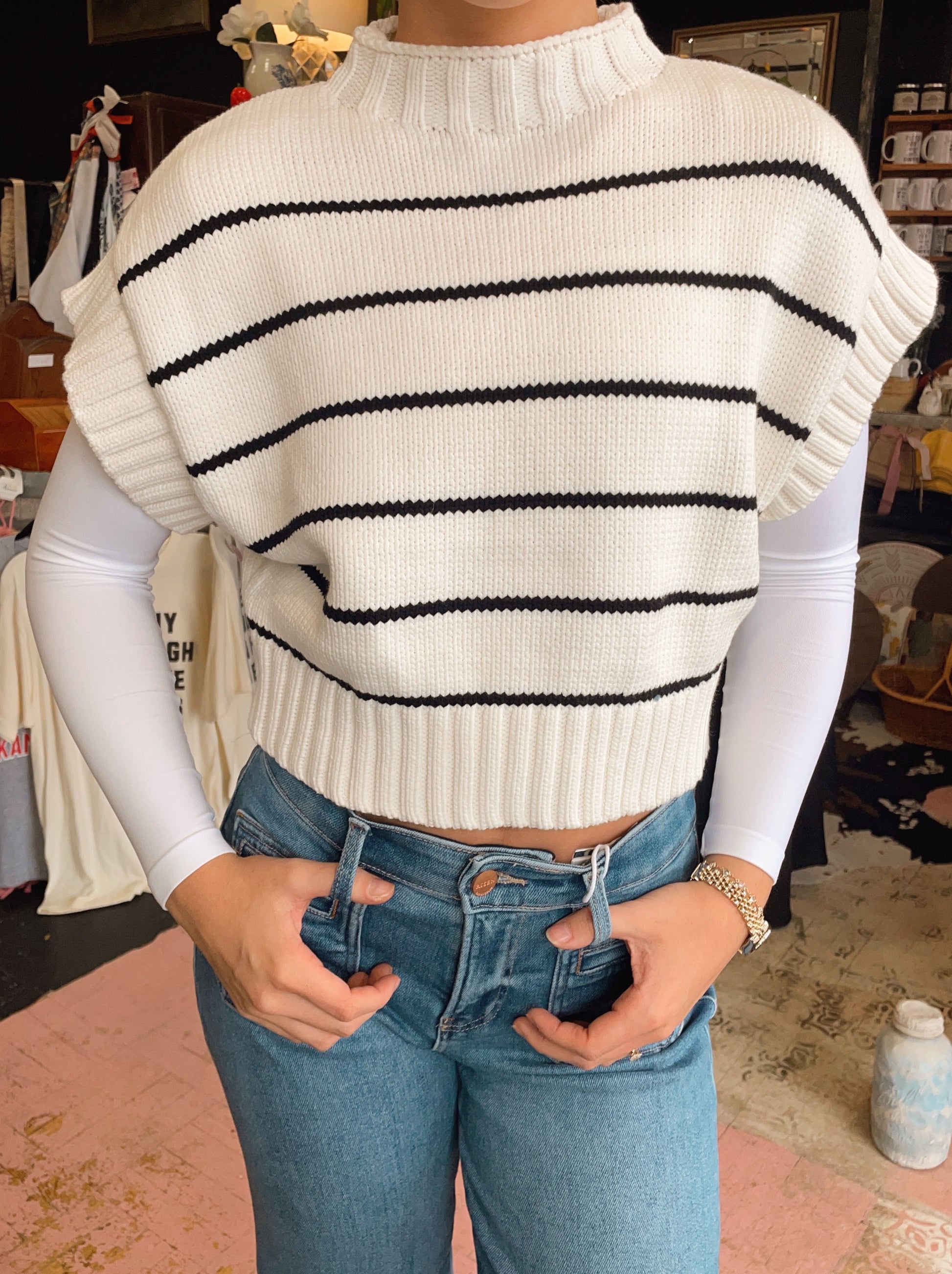 Mocha Stripes Sweater